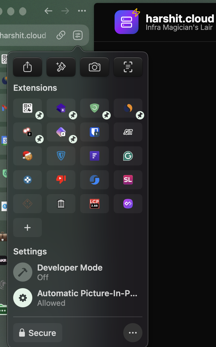 My Extension Arsenal - Part 1
